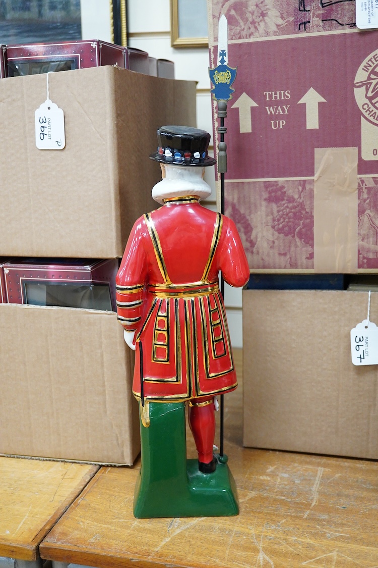 The Beefeater Yeoman advertising ceramic figure, 54cm high